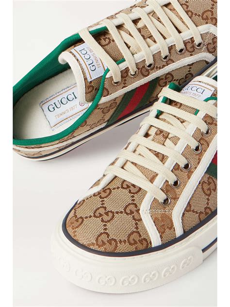 tennis 1977 platform sneaker gucci|Gucci tennis 1977 canvas sneakers.